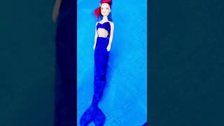 Blue Mermaid dress design barbie cartoon channel  craft div design [upl. by Pasia]