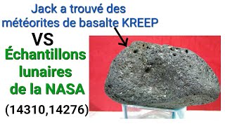 Météorite Jack Wong a trouvé des météorites lunaires de basalte KREEP Échantillons lunaires VS NASA [upl. by Dempstor601]