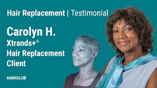 Carolyn  Xtrands® hair replacement for AfricanAmerican women [upl. by Ecienaj]