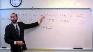 Calculate Standard Enthalpy of Reaction ∆H°rxn From Standard Heats of Formation ∆H°f 001 [upl. by Anstice]