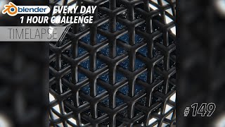 Weaving a Complex Pattern in Geometry Nodes  Blender Every Day 149 [upl. by Aronoff903]