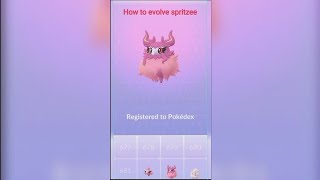 How to evolve Spritzee in Pokemon Go [upl. by Einafpets]