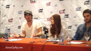 BloodyNightCon Press Conference  Ian Somerhalder Malese Jow Nathaniel Buzolic Video 1 [upl. by Sherrod599]