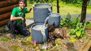 Vanishing Waterfalls Easy DIY Planter Pot Fountain [upl. by Domini660]