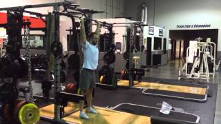 Hanging Band Overhead Press with Isometric Power Holds [upl. by Kelcey]