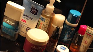 My Evening Routine  Skincare and Face Massage  Loreal Hadalabo Clean amp Clear Clearasil Yoko [upl. by Latsyrhk]