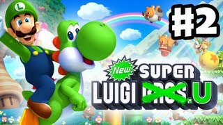 New Super Luigi U  Gameplay Walkthrough Part 2  LayerCake Desert Nintendo Wii U DLC [upl. by Benia]