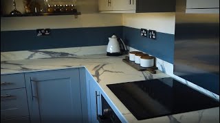 How to install thin worktop in Compact HPL – Kitchen – Polyrey [upl. by Azirb]