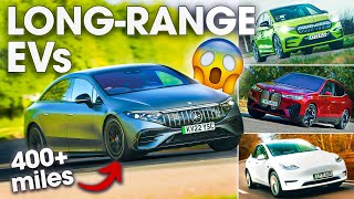 Top 10 EVs with the LONGEST ranges 2023  What Car [upl. by Noramac]