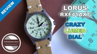 Youve Got To See This Lumed Dial  LORUS Lumibrite RXF41AX7 Watch Review [upl. by Okun]