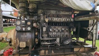 Fairbanks Morse Opposed Piston diesel genset [upl. by Ttelracs]