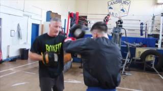 JOHNNY COYLE ON THE PADS WITH TRAINER JOHNNY SPARKS  LANSBURY ABC  iFL TV [upl. by Nivla]