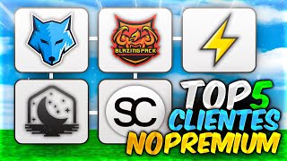 TOP 5 MEJORES CLIENTES NO PREMIUM para SUBIR FPS en MINECRAFT 2024 FPS BOOST 1000 FPS amp 0 LAG [upl. by Nim448]