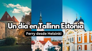 Viajé a Tallinn desde Helsinki en ferry por 15 Euros  Una ciudad medieval ❤️  Tallinn en un día [upl. by Jacquet]