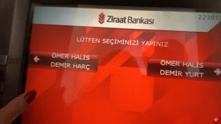 Ziraat Bankası ATMden Üniversite Harcı Yatırma [upl. by Woodrow439]