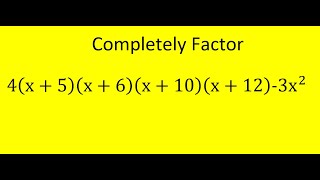 Exceptionally difficult factoring problem made relatively straightforward by a cute substitution [upl. by Koffman]