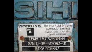 SIHI model LEMB 170 single stage liquid ring vacuum pump [upl. by Fiden]