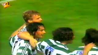 Andrzej Juskowiak gol Sporting  Boavista 31 Primeira Divisiao 10041994 [upl. by Strep]