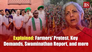 Explained Farmers Protest Key Demands Swaminathan Report and more [upl. by Rotow]