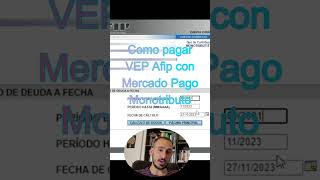 Como pagar VEP de AFIP con Mercado Pago monotributo afip monotributo vep mercadopago [upl. by Eceinej]