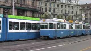 Tramways de Zürich  VBZwmv [upl. by Avigdor]