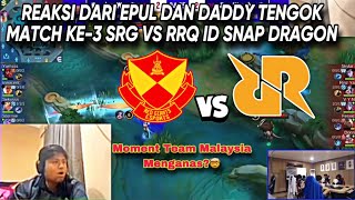 REAKSI EPUL DAN DADDYHOOD TENGOK MATCH KE3 SRG VS RRQ ID❗️ [upl. by Yeldar]