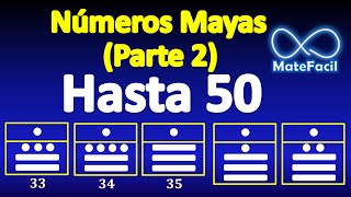 02 Números mayas del 1 al 50 [upl. by Steinway41]