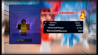 HOOPZ LIVE Grinding to Top 5 on LB Roblox Hoopz [upl. by Orelle935]