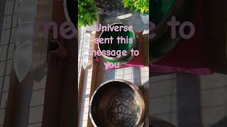 Universe sent this message to you shots singingbowlsoundtherapy soundbowlhealing [upl. by Anuat37]