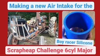 Fordson Major 6 cylinder project Fabricating a Low Profile Air intake [upl. by Ahsilla996]