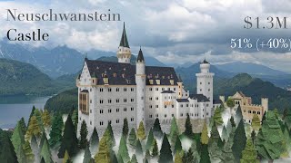 NEUSCHWANSTEIN Castle  Tour  Part 1  Bloxburg [upl. by Airehc]