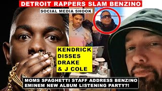 Kendrick DISSES Drake amp J Cole Eminem’s Moms Spaghetti Staff Addresses Benzino Detroit CALLED Out [upl. by Otrebilif]