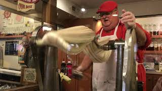 Silver Dollar City  Taffy being made at Phoebe Snapp Taffy Store [upl. by Gosnell]