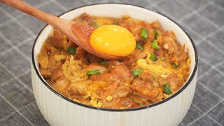 Oyakodon Recipe Japanese Street Food [upl. by Bully]