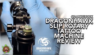 Dragonhawk Slip Rotary Tattoo Machine Review [upl. by Aihpled149]