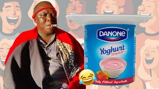 Danone Yoghurt Yetfu Sibadzala RIPSmallzTheComedian trending funny crazy america [upl. by Derron]