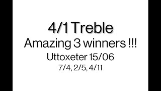 41 Treble at Uttoxeter on 1506 [upl. by Ereveniug711]