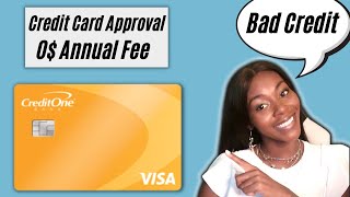 New Credit One Bank Secured Card  Best Credit Card For Bad Credit  Rickita [upl. by Adolph]