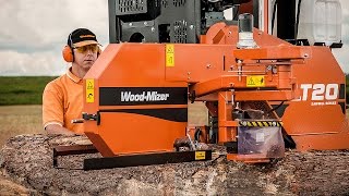 Scierie WoodMizer LT20 Mobile  Europe [upl. by Derrek306]