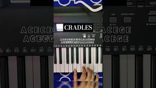 Sub Urban  Cradles Piano tutorial piano keyboard yamaha shorts [upl. by Dolly]