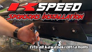 Kawasaki Ultra Jet Ski  KSPEED Racing Sponsons Upgrade [upl. by Euqinahs]