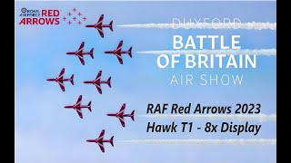 RAF Red Arrows final 2023 UK Display  IWM Duxford Battle of Britain [upl. by Aleira691]