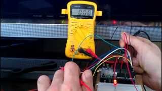 PWM testing with multimeter Arduino Uno [upl. by Dovev]