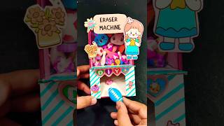 DIY Homemade Eraser Machine 🤓🌈 Best out of waste  Diy crafts 💖 shorts craft [upl. by Belloir]