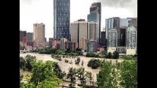 CALGARY FLOODING  Alberta Floods Canmore Bragg Creek High River 2013 Flood News VIDEO [upl. by Loralie264]