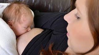 How to Breastfeed a Newborn  Breastfeeding [upl. by Quintessa353]