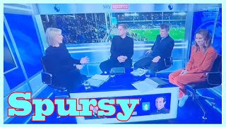 Roy Keane slamming Spursy Tottenham has Karen Carney sniggering in Sky studio [upl. by Clotilda48]