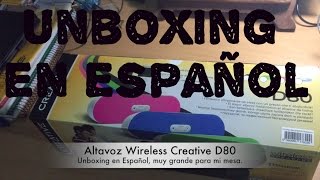 Altavoz Wireless Creative D80  UnBoxing Español [upl. by Rhys]