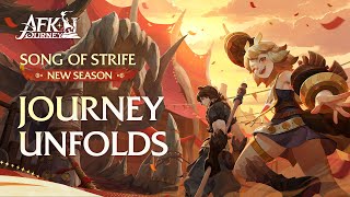 Journey Unfolds NEW INFO Song of Strife Season Update  AFK Journey [upl. by Adnam]