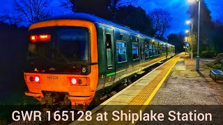 GWR 165128 at Shiplake Station  HRBL  281123 [upl. by Zeitler]